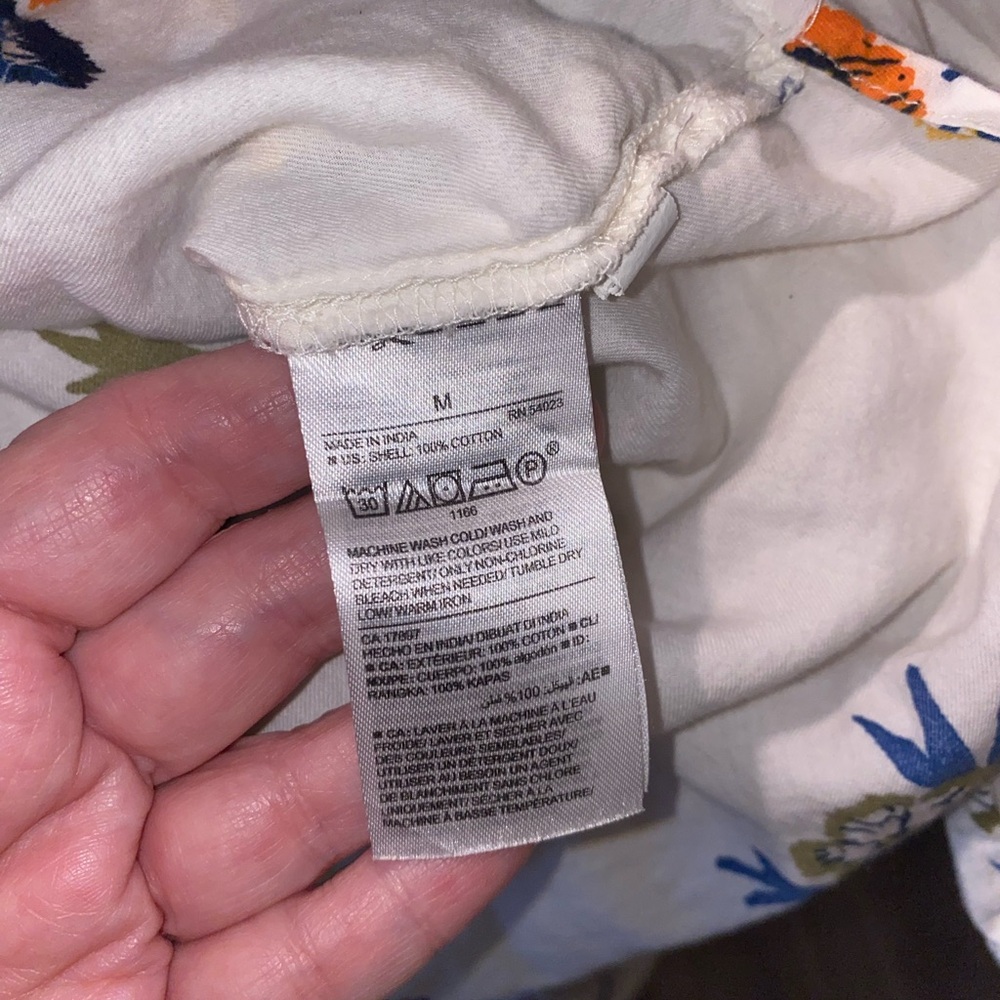 Old Navy Floral Tunic - White, Yellow, Blue - Picture 6 of 8